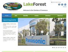 Tablet Screenshot of lakeforestcachamber.com